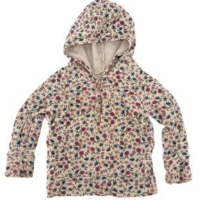 Childhoods Floral Print Hooded Pullover Sweatshirt Girls Sz 4T USA